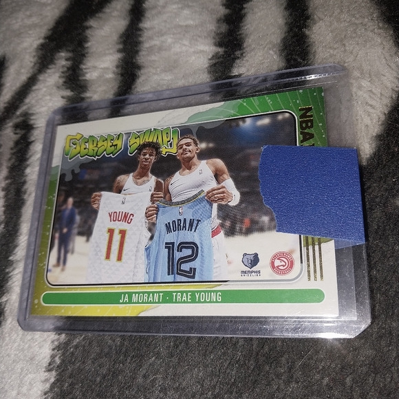 2020-21 NBA Hoops 4 card Ja Morant Jersey Swap Lot - Picture 5 of 10